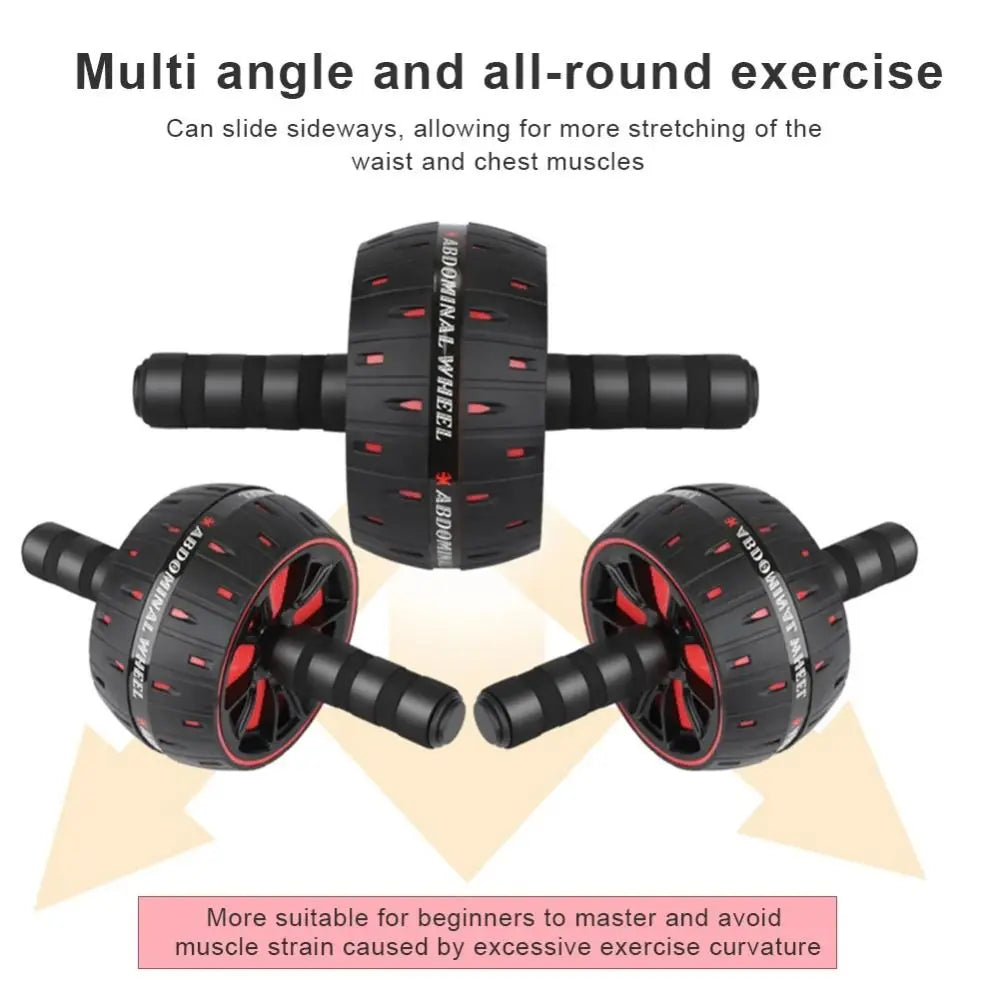 Ergonomic Grip Abdominal Workout Roller Single-wheel Non-slip Ab Roller Wheel Strengthen Muscle Strong Load Bearing