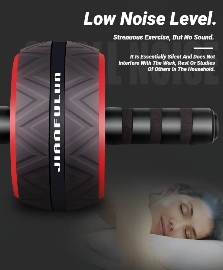 Ab Roller Wheel For Abs Core Workout Non-Slip Home Gym Fitness Equipment Men Women Abdominal Training Exercise