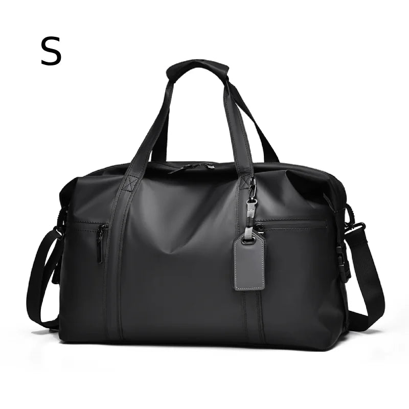 Men's Gym Bag - Black Adjustable Shoulder Strap Duffel Bag for Gym, Travel and Sports Lovers, Fitness Gear Bag
