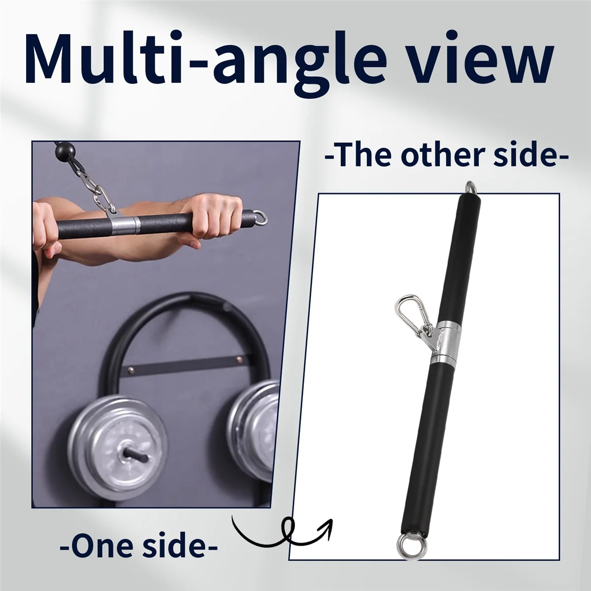 ACKOR Training Pulling Bar Device Accessories Pull Down Straight Bar Biceps Pulling Bar for Home Gym Bodybuilding Equipment