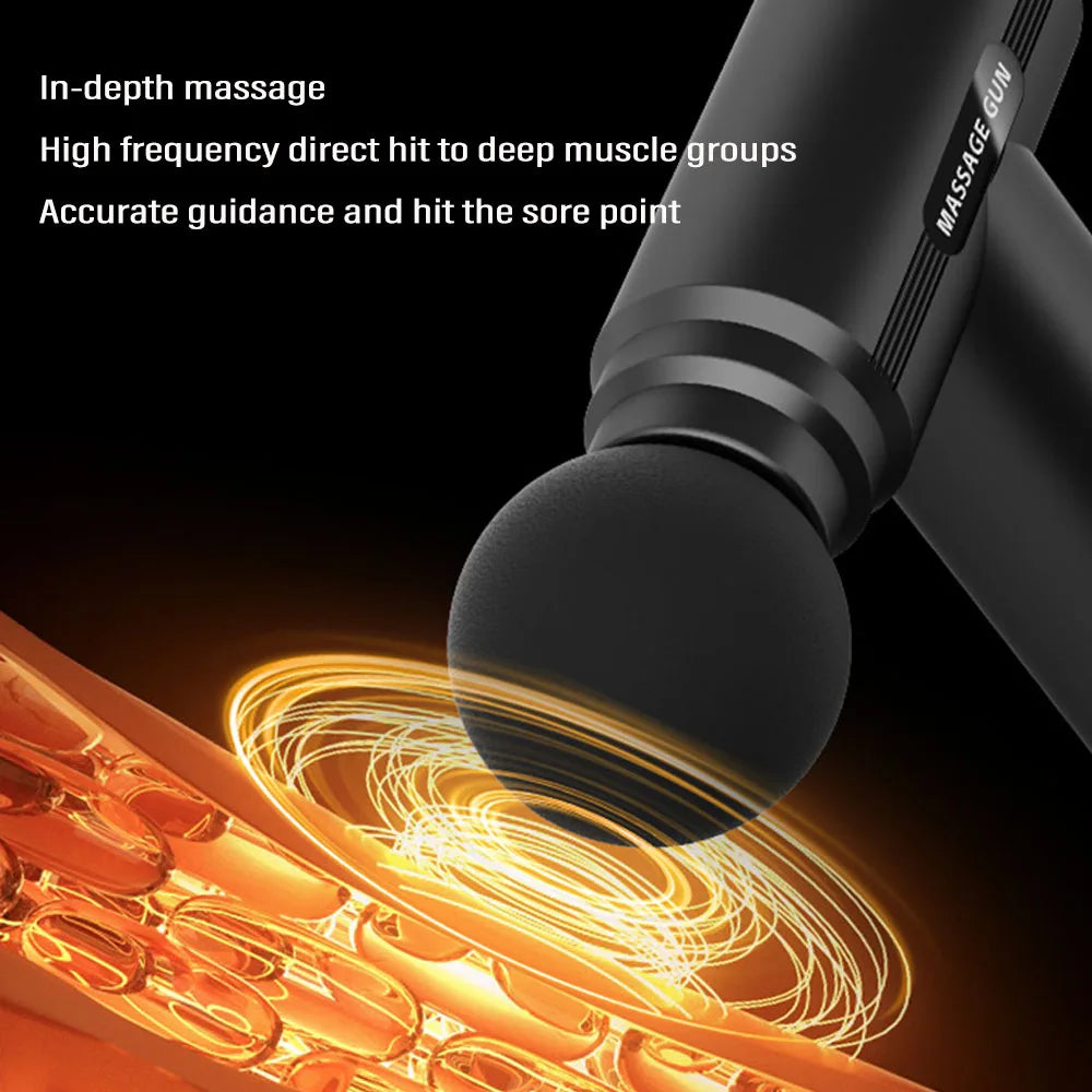 Mini Massage Gun Fascia Machine Muscle Relaxation USB Vibrating Gun Rod Massage Fitness Equipment Neck Grab Fascia Gun