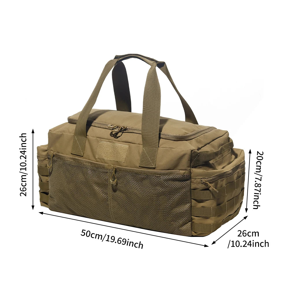 Heavy Duty Durable Duffel Bag - Multi-Compartment, Luggage-Attachable for Travel & Sport Gear | Ideal for Gym & Outdoor